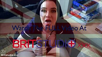 Nurse Cosplay Teen 18+ Collects Sperm Sample from Patient in Hot Homemade Session