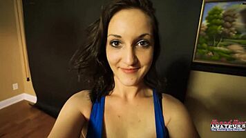 Brunette Ryann Sucks Cock and Gets Pussy Pounded! 😜