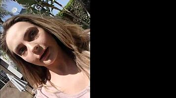 Aften Opal caught camming while nannying and takes a wild ride