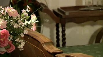 Young 18+ Guy With Big Cock Fucks Horny Milf In Anal Finger Teasing And Cum In Mouth.