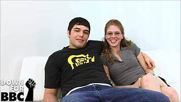 Jenny leigh, that redhead milf babe, cuckolds her man for big black cock