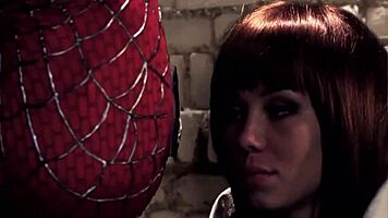 Spider-Man XXX Parody Scene 3 with Capri Anderson Deepthroating Big Cock
