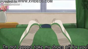 Teen Tricked Into Footjob In Classroom