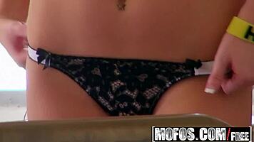 Pervs On Patrol Knock On Nikki Nirvana's Door For Hidden POV Ass Action