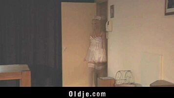 Can you believe two sick grandpas get anal treatment from a hot nurse?