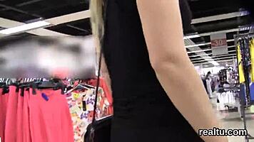 Tempted czech teen 18+ rides cock in mall