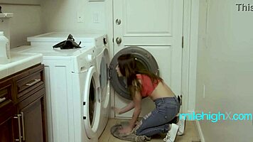 This Whore Banged My Stepdad While I Was Stuck in Dryer. Total Shock!