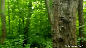 Teen 18+ picked up in public park for rough anal in forest