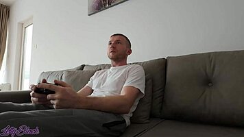 Step sister offers tight pussy after wrecking car