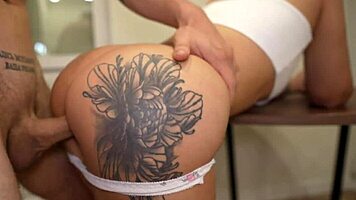 petite teen 18+ enjoys wet pool fuck and facial