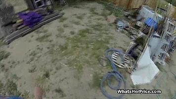 Picking up a short-haired blonde cutie for hardcore homemade doggystyle fucking