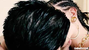 pawg with hairy pussy rides hard on thick shaft