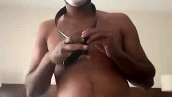 Desi Babe in Fishnets Gets Spanked and Fisted on Bed