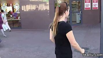 stunning czech teen 18+ seduced at shopping centre, then drilled hard in pov