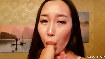 deep hand penetration in asian woman's tight pussy explored