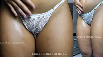 i couldn't fuck my virgin friend's pussy so i came on her belly after worshiping her ass in the dorm.