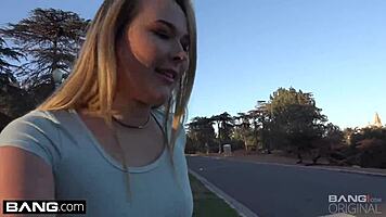 sarah lollypop moans while getting fucked doggystyle in blue pantyhose