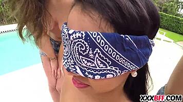 Sorority Girls Teach Noob Lesbian Sex with Monster Cock