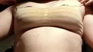 Tiny 18+ Whore Teases with Big Natural Tits in POV