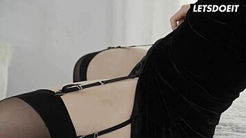 jia lissa, perfect petite redhead, gets pussy fucked hard with muff diving and riding