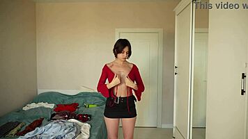Feeling So Cute Trying On New Skirts and Tops Naked