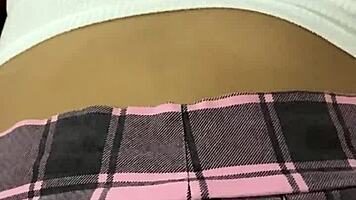 home video of teen in miniskirt asks master for anal sex