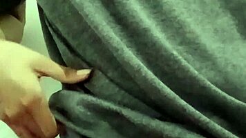 i touchin my big tits on camera