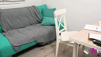 Lady Medusa seduces her tutor with her tattooed body, who can resist?