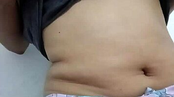 i touchin my big tits on camera