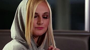 Petite teens eat each other's pussy casually