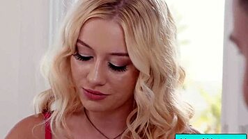 busty blonde masseuse applies nuru gel and rubs on client - seth gamble skyler storm