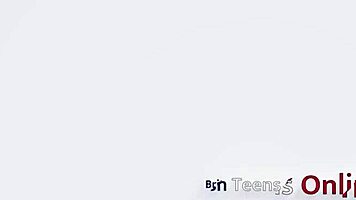 Naughty uniformed Ellie works a cock at the milking table. What a wild college scene!