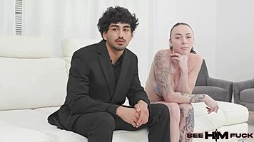 Uncut 19-Year-Old Latino Jay Raw Fucks Tattooed Indica Marie Hard