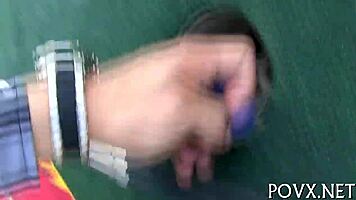 Short teen 18+ barely legal gets wild in missionary action.