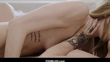 Lesbian Adventures Strap On Specialists 18 Carolina Sweets And Millie Morgan Spank Petite Asses