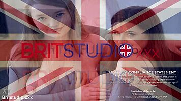 british 19 year old gives a footjob and 69s before playing with cum