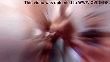 Little chloe takes balls deep dap dp rough sex and swallows