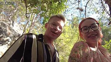 Hey, wanna bang in the woods with a cute stranger? I just met her and she's riding me wild.