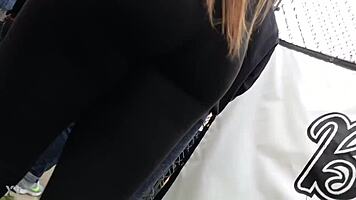 anna kasper’s candid ass caught in sneaky footage