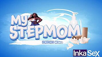 Ebony Stepmother With Huge Tits Catches Me Watching Porn