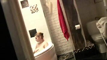 Watch Her Masturbate And Suck Cock In The Bathtub!