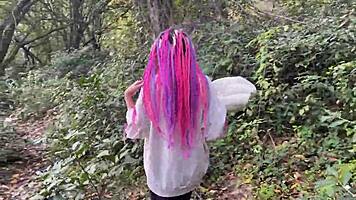 Damn! Rough Outdoor Forest Sex With Teen 18+ Spanked Hard!