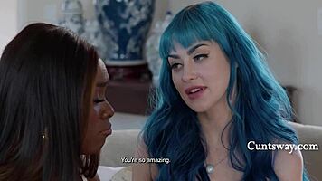 what happened when jewelz blu and ana foxx's lesbian proposal went wrong with rimjob and squirting?