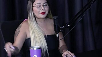 submissive tattoo girl in group sex