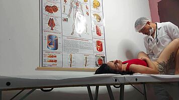 Gynecologist Examines Patient in Hospital Setting