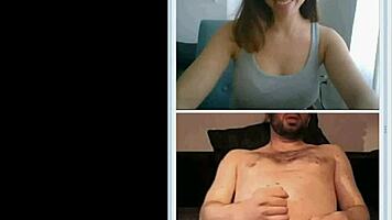 this cute girl on webcam helps a stranger jerk off more at webcamshub com