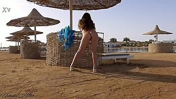 I Dare Go Pantyless On Crowded Beach!