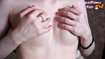 Close-Up of a Student's Nipple Play Leading to Orgasm