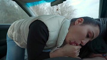 My beauty sucked me in her car
