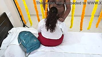 school girl loses her virginity to her uncle in a hot first night fucking session